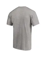 Men's Fanatics Branded Heathered Gray Miami Hurricanes First Sprint Team  T-Shirt