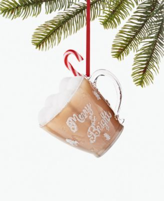 Holiday Lane Foodie and Spirits Merry & Bright Cup Ornament, Created for Macy's