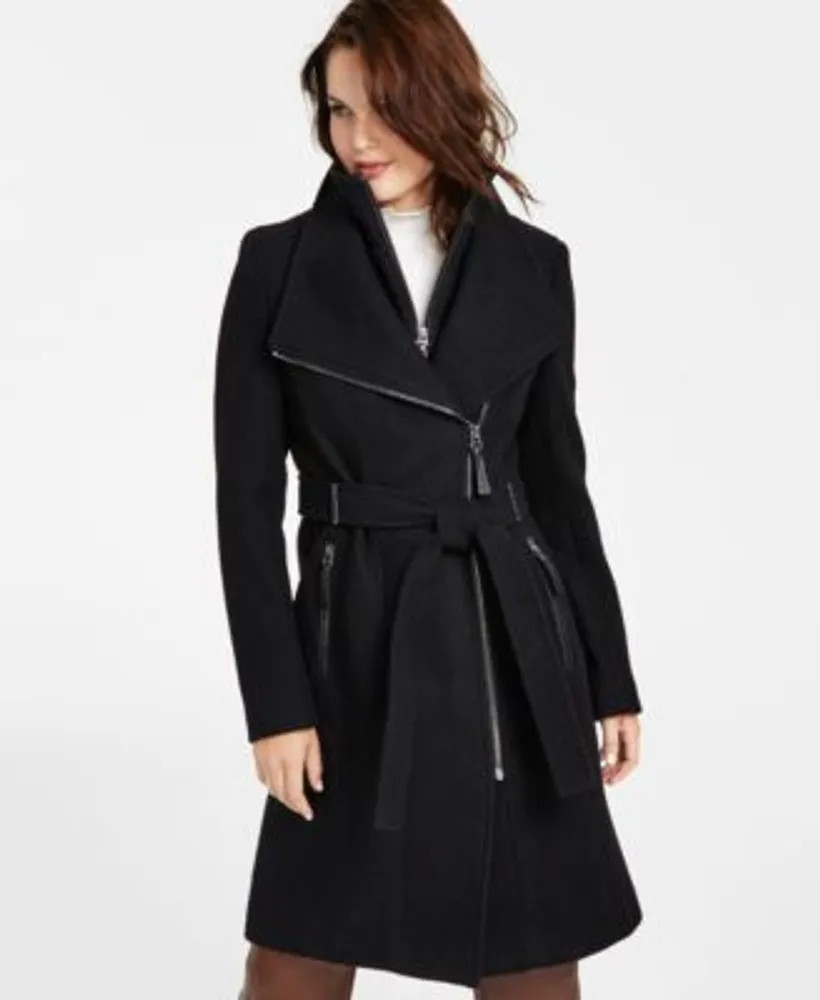 Mens Zichtbaar Post Calvin Klein Women's Petite Belted Wrap Coat | The Shops at Willow Bend