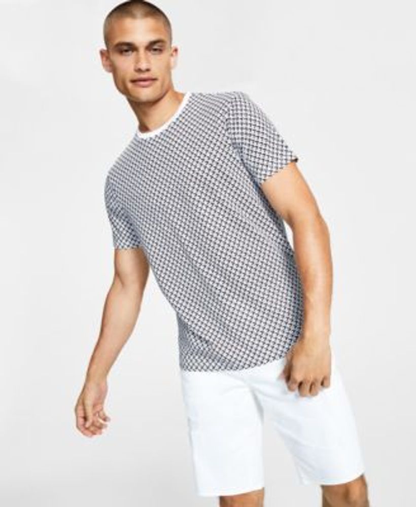 A|X Armani Exchange Men's Micro Print T-Shirt | Plaza Las Americas