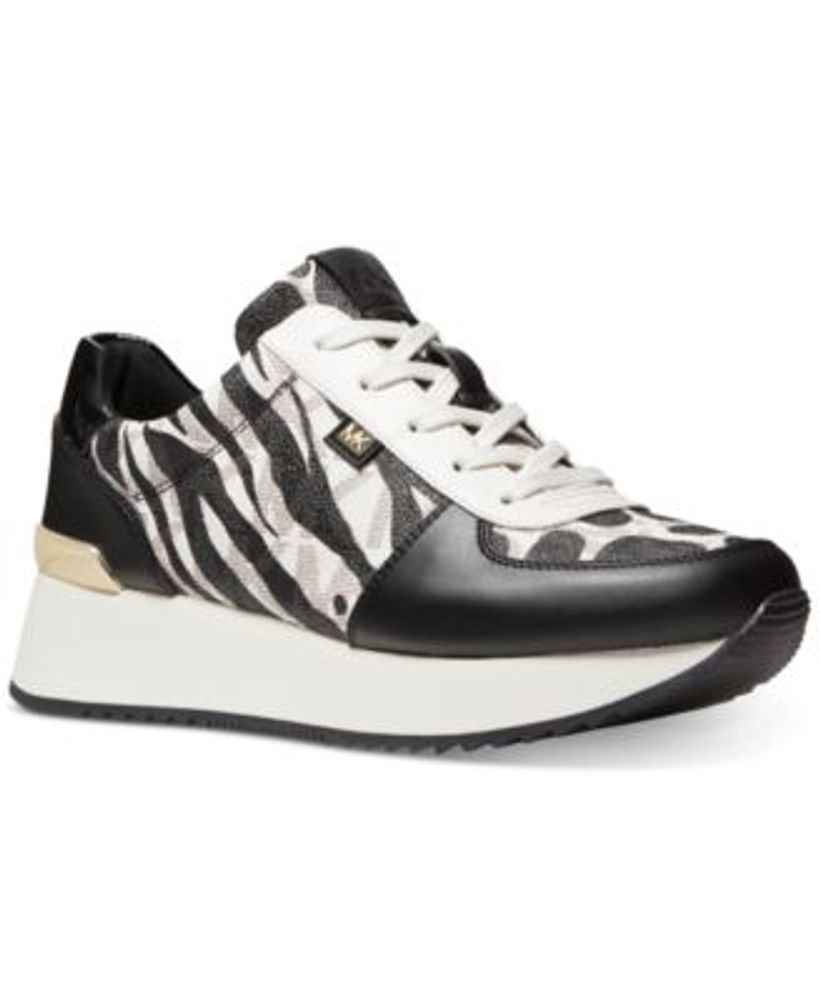 Michael Kors Women's Monique Knit Trainer Lace-Up Sneakers | Hawthorn Mall