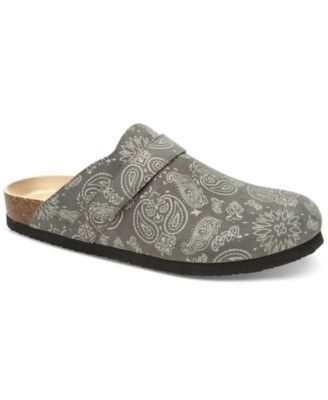 Men's Cade Paisley-Print Slip-On Clog Sandals, Created for Macy's