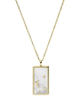 Georgia Lunar Nights White Mother of Pearl Pendant Necklace