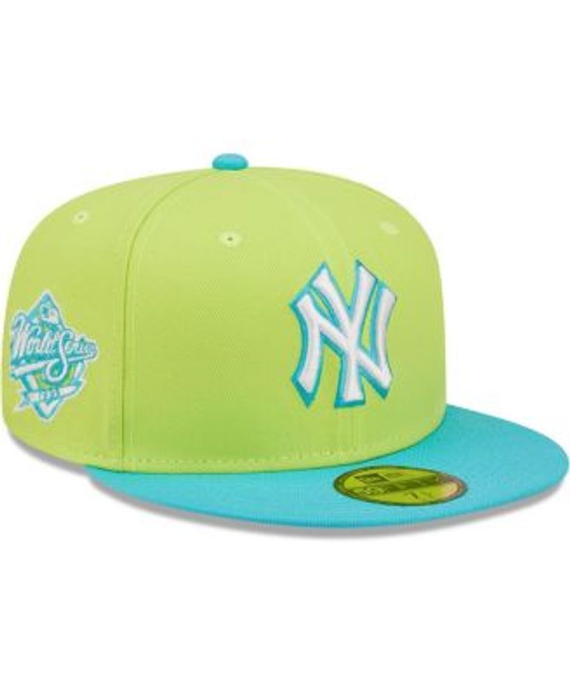 New Era Men's Green New York Yankees 1999 World Series Cyber Vice 59FIFTY  Fitted Hat