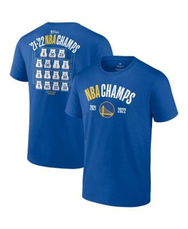 Men's Fanatics Branded Gold Golden State Warriors 2022 NBA Playoffs Dunk  T-Shirt