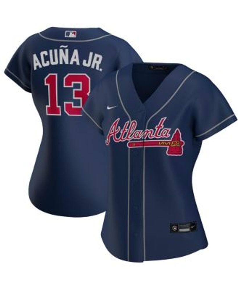Nike Women's Ronald Acuna Jr. Navy Atlanta Braves Alternate Replica Player  Jersey