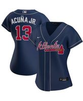 Men's Atlanta Braves Ronald Acuna Jr. Nike Navy Alternate Replica