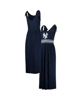 New York Yankees Refried Apparel Women's Hoodie Dress - Heathered