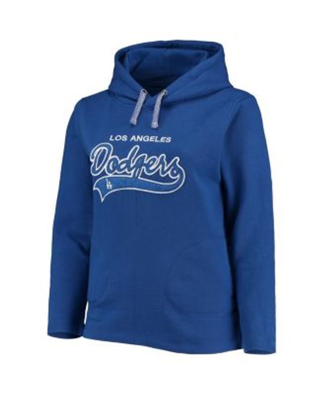 Women's Levelwear Black Los Angeles Dodgers Dream Icon Tab Pullover Hoodie Size: Large