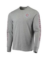 Men's Chicago Cubs Fanatics Branded Heathered Gray Hometown T