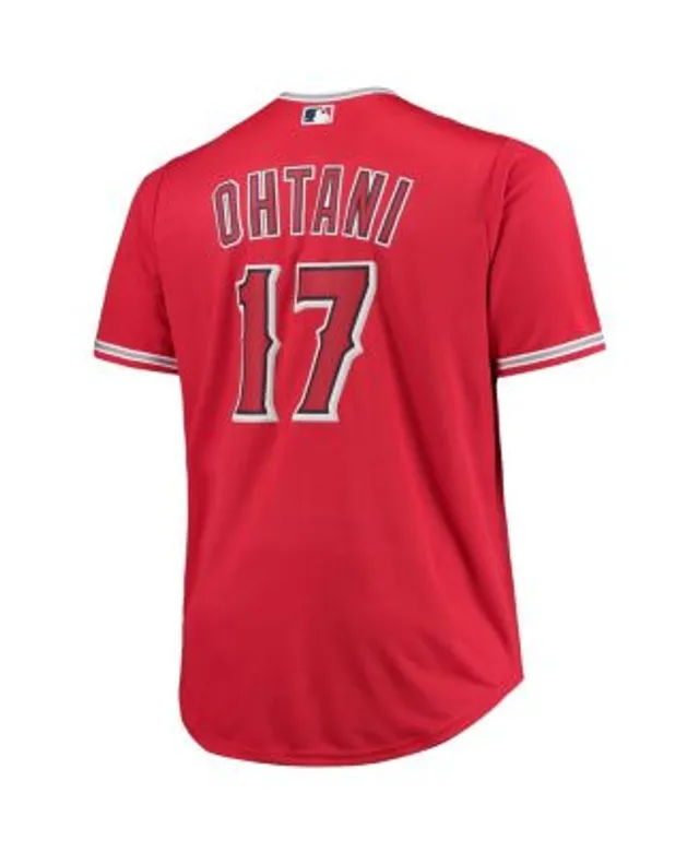Profile Men's Shohei Ohtani Red Los Angeles Angels Big and Tall Replica  Player Jersey