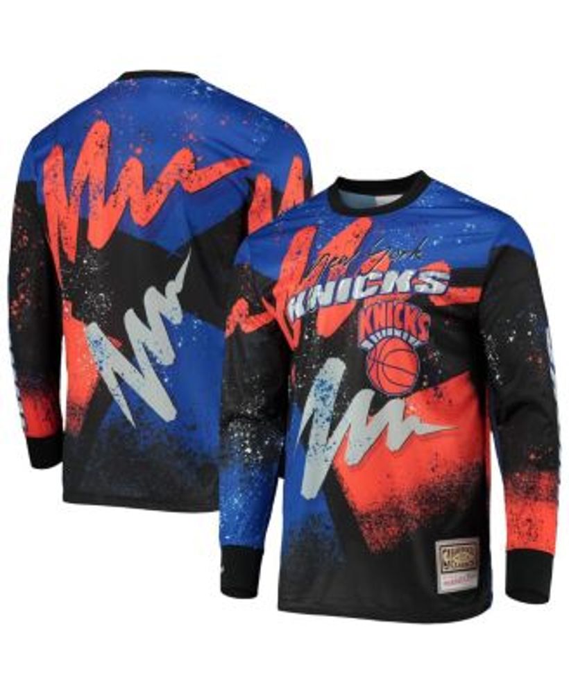 Mitchell and Ness Los Angeles Lakers Hyper Hoops Moto Long Sleeve Purple