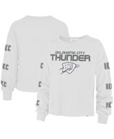 Women's '47 White Los Angeles Lakers 2021/22 City Edition Call Up Parkway Long Sleeve T-Shirt