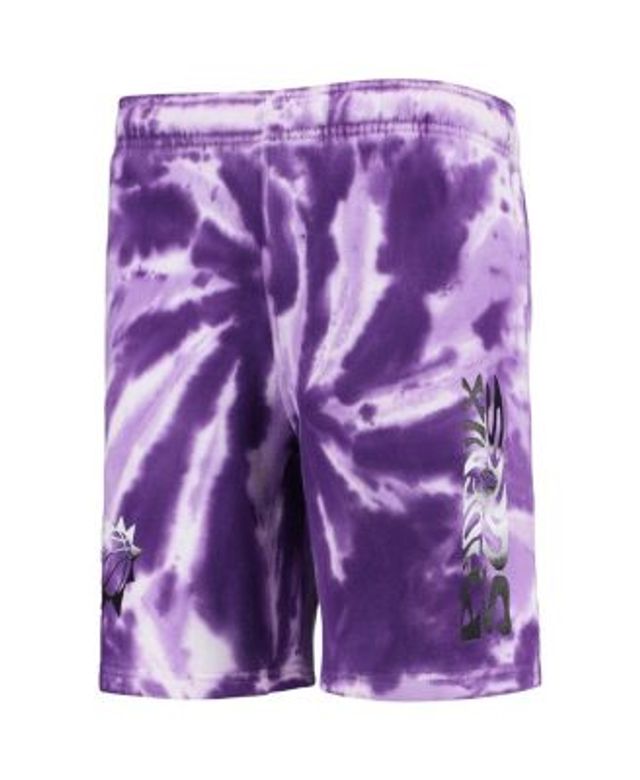 Lids Dallas Mavericks Youth Santa Monica Tie-Dye Shorts - Navy