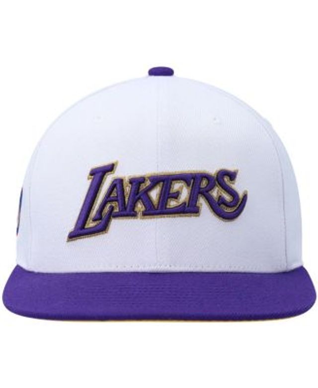 Men's Mitchell & Ness Purple Los Angeles Lakers The Grid Snapback Hat