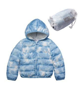 Girls Packable Jacket with Bag