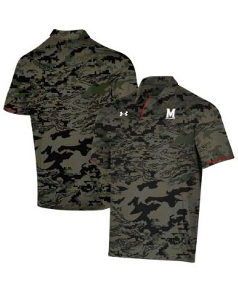 Men's Under Armour Black Maryland Terrapins Logo Camo T-Shirt