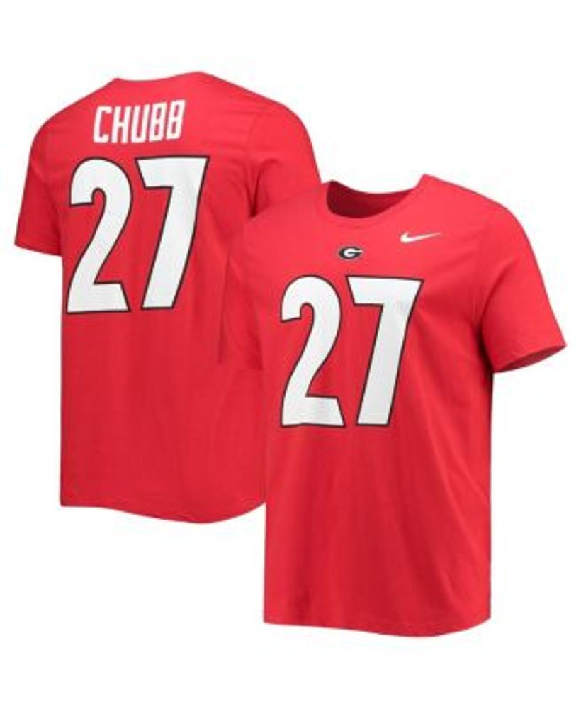 Nike Men's Nick Chubb Red Georgia Bulldogs Alumni Name and Number Team T- shirt