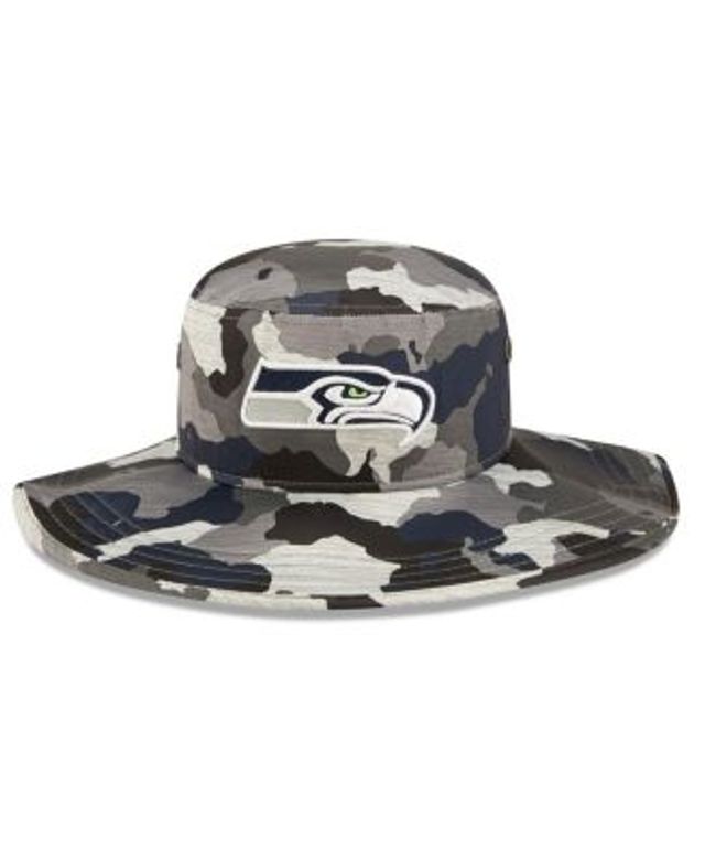 New Era Men's Gray Seattle Seahawks Distinct Bucket Hat