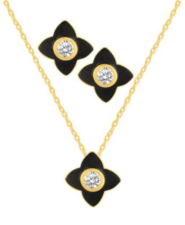 Macy's Children's 2-Pc. Set Enamel Donut Pendant Necklace