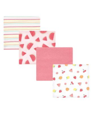 Baby Girls Flannel Receiving Blankets