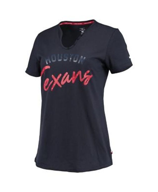 Women's Majestic Navy/White Houston Texans Showtime Tailgate Party