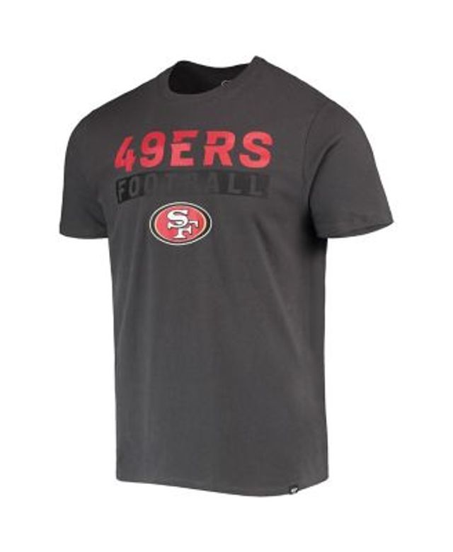 San Francisco 49ers Mitchell & Ness Historic Logo Ultimate Play Henley  3/4-Sleeve Raglan T