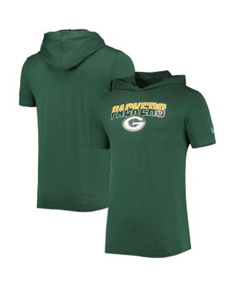 New Era Men's Heathered Green Bay Packers Team Brushed Hoodie T