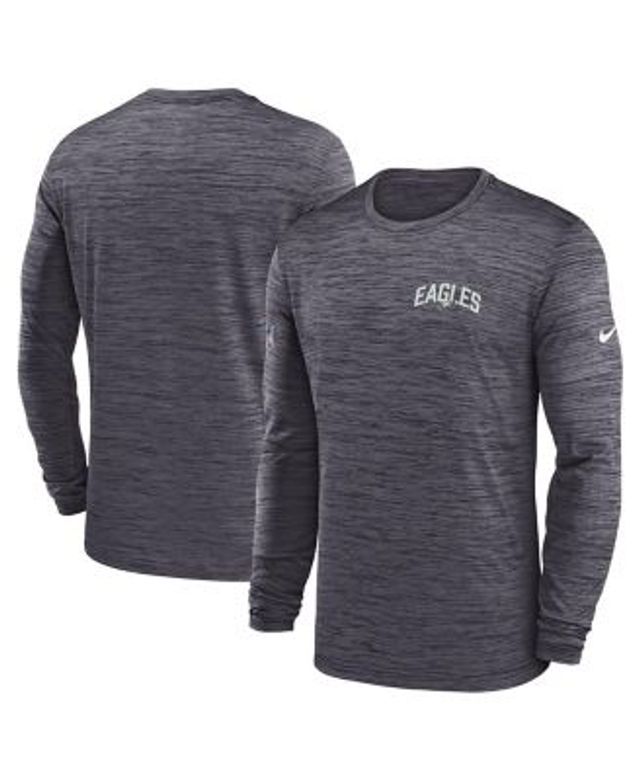 Men's Nike Charcoal Philadelphia Eagles 2022 NFC Champions Locker Room Trophy Collection Long Sleeve T-Shirt Size: Small