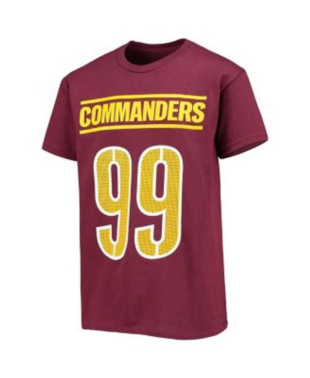 Youth Carson Wentz Burgundy Washington Commanders Mainliner Player Name &  Number T-Shirt