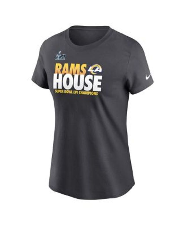 Women's Nike Heathered Gray Los Angeles Rams Super Bowl LVI Champions  Confetti T-Shirt 