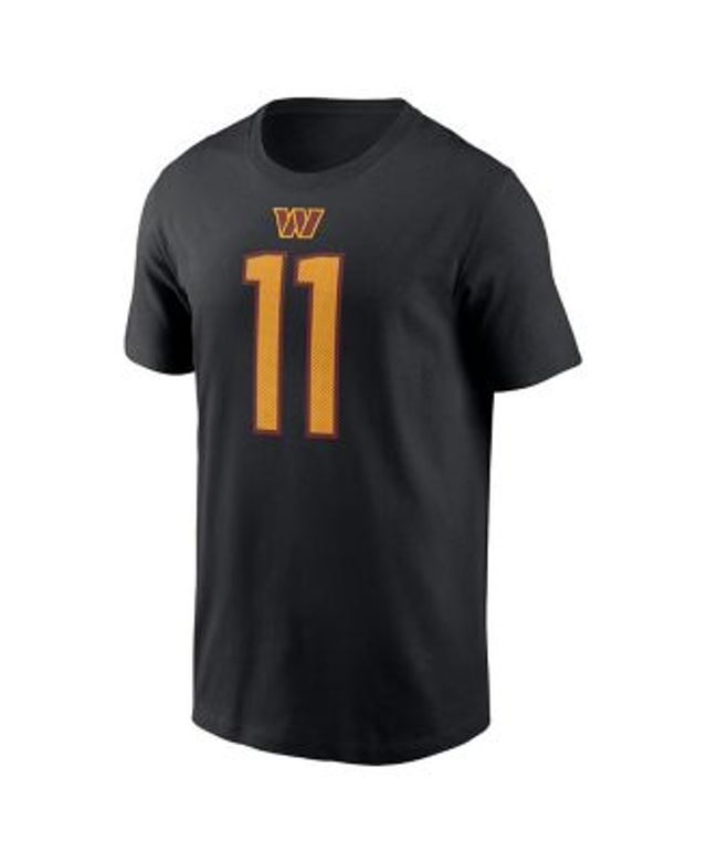 Men's Nike Jahan Dotson Black Washington Commanders Player Name & Number  T-Shirt