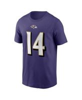 Kyle Hamilton Baltimore Ravens Youth Black Name & Number Logo T-Shirt 