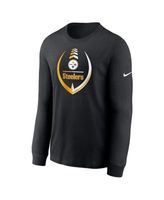 Men's Nike Gold Pittsburgh Steelers Legend Logo Performance T-Shirt Size: Medium