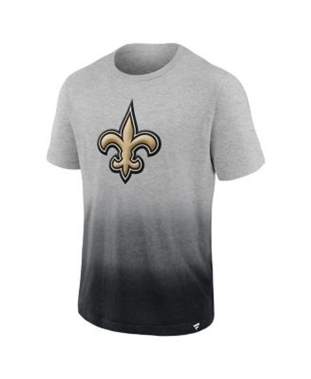 New Orleans Saints Men's Black and Gold Causal T-shirt