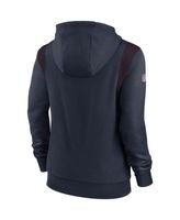 Nike Men's Houston Texans Sideline Therma-FIT Pullover Hoodie - Navy - S (Small)