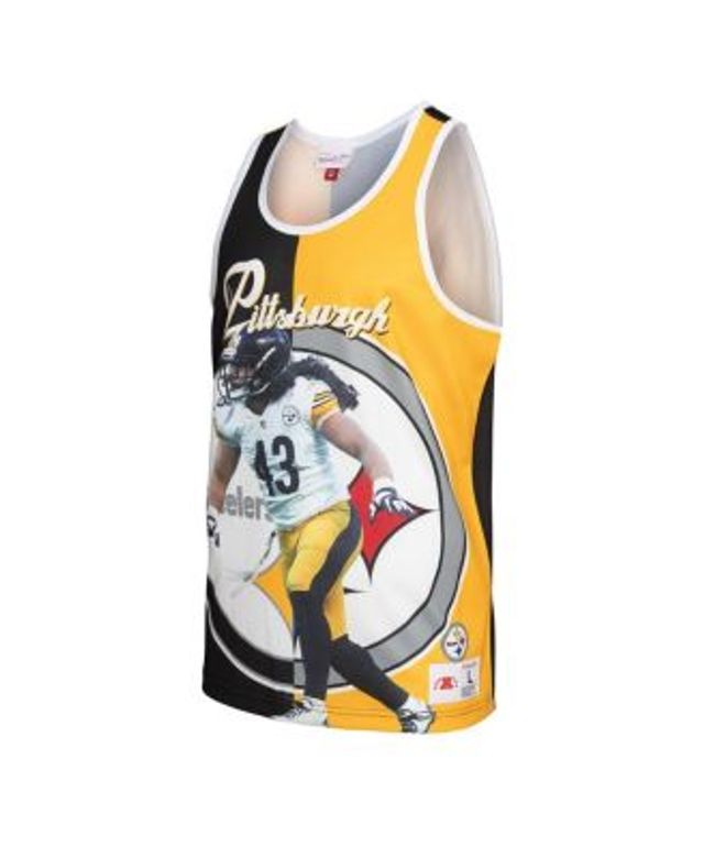 Men's Pittsburgh Steelers Troy Polamalu Mitchell & Ness Black Retired  Player Tank Top