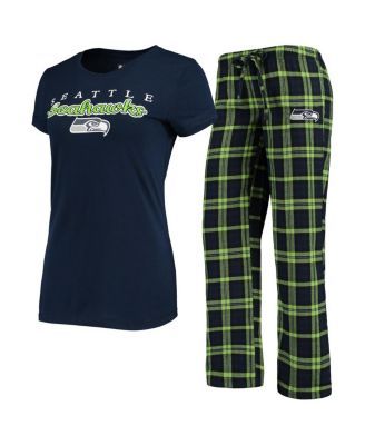 Nike Women's College Navy, Neon Green Seattle Seahawks Leg-A-See