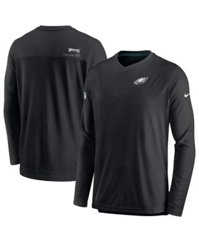 Philadelphia Eagles Nike Dri-Fit Cotton Long Sleeve Raglan T-Shirt - Mens