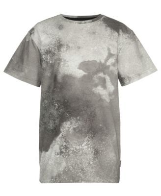 Big Boys Willem Cloud Print Short Sleeves Knit Crew T-shirt