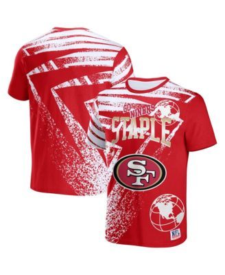 NFL Properties Men's NFL X Staple Black San Francisco 49ers Gridiron Short  Sleeve T-shirt