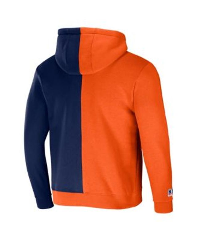 NFL Properties Youth Denver Broncos Orange Color Block Raglan Pullover Hoodie Size: 2XL