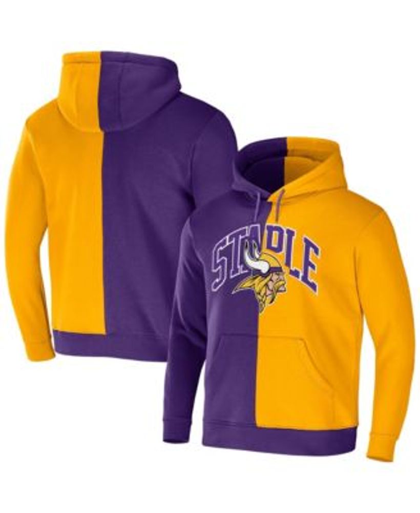 Men's NFL x Staple Purple Minnesota Vikings Split Logo Pullover Hoodie