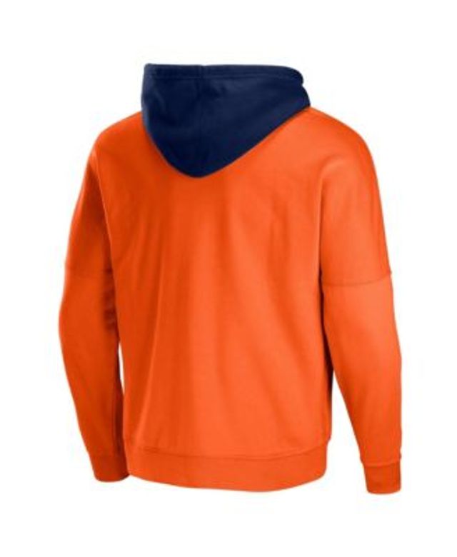 NFL Properties Men's NFL X Staple Orange, Blue Denver Broncos Split Logo  Pullover Hoodie