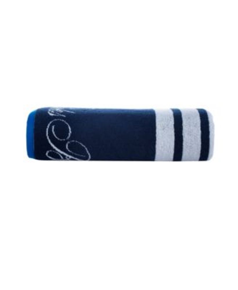 Brooks Brothers Nautical Blanket Stripe 2 Piece Turkish Cotton Wash Towel Set - White