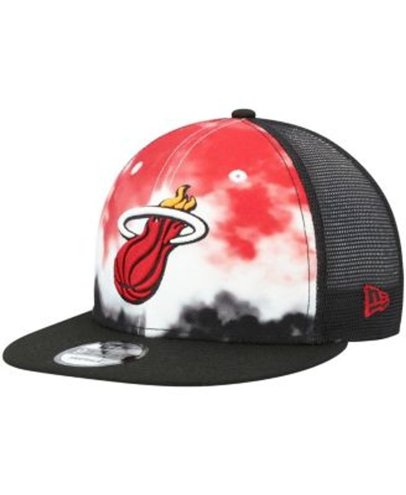 New Era 9FIFTY Miami Heat Foam Trucker Snapback Hat Black