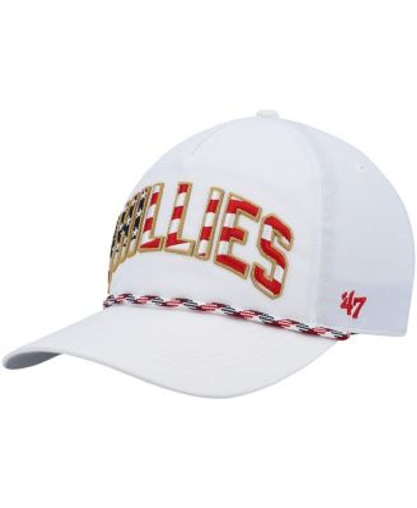 Philadelphia Phillies '47 Flag Flutter Hitch Snapback Hat - White