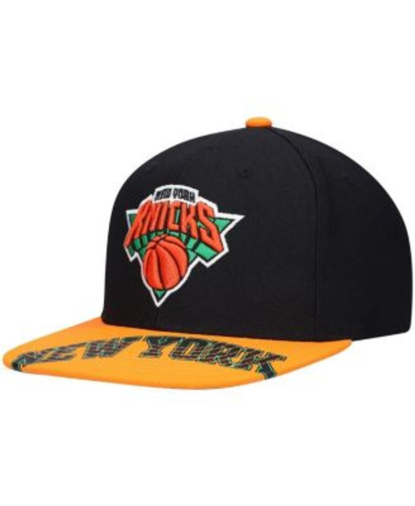 New York Knicks Mitchell & Ness Heathered Underpop Snapback Hat - Heathered  Gray/Black