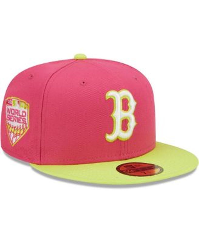 New Era Men's Pink Chicago White Sox 2005 World Series Champions Beetroot  Cyber 59FIFTY Fitted Hat