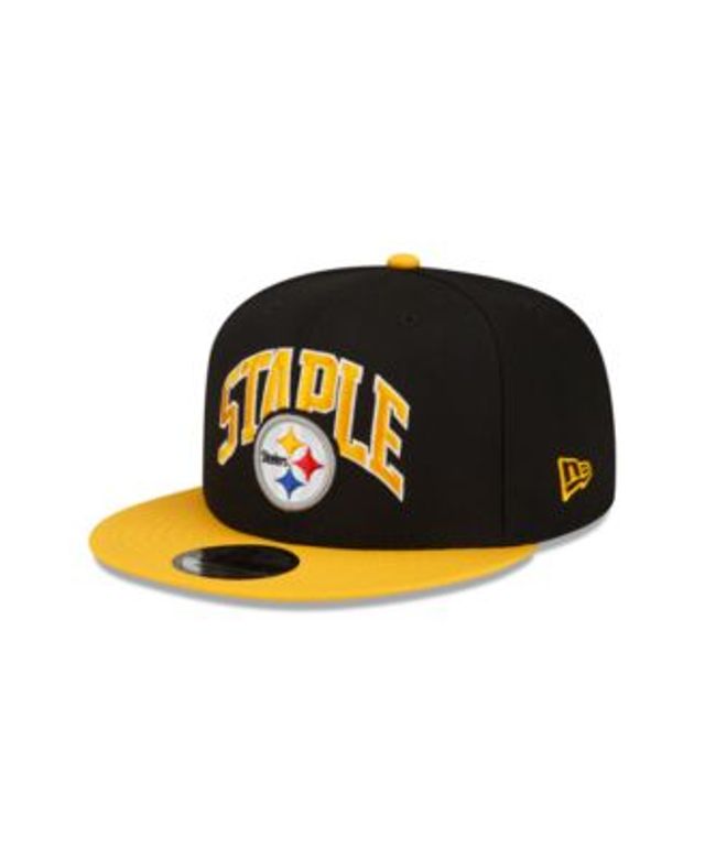 New Era Men's New Era Black/Gold Pittsburgh Steelers Team Split